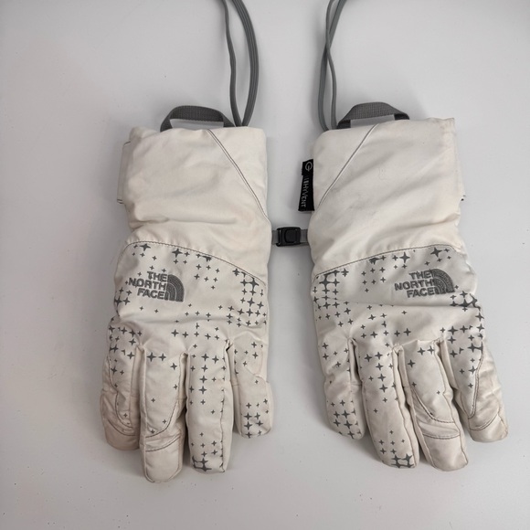 The North Face Hyvent Gloves Women's Medium White Gray - Picture 1 of 6